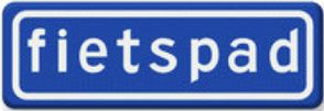 Verkeersbord onverplicht fietspad