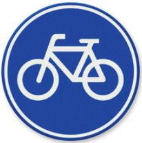 Verkeersbord verplicht fietspad